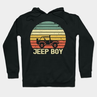 Jeep Boy Vintage Jeep retro jeep sunset jeep jeep Kid Jeep Men Hoodie